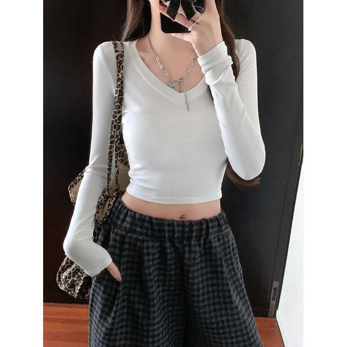 Корейский кроп-топ с V-образным вырезом: Весна 2025 Утягивающее нижнее белье с длинным рукавом для женщин Extra Large
Корейский кроп-топ с V-образным вырезом: Весна 2025 Утягивающее нижнее белье с длинным рукавом для женщин Extra Large