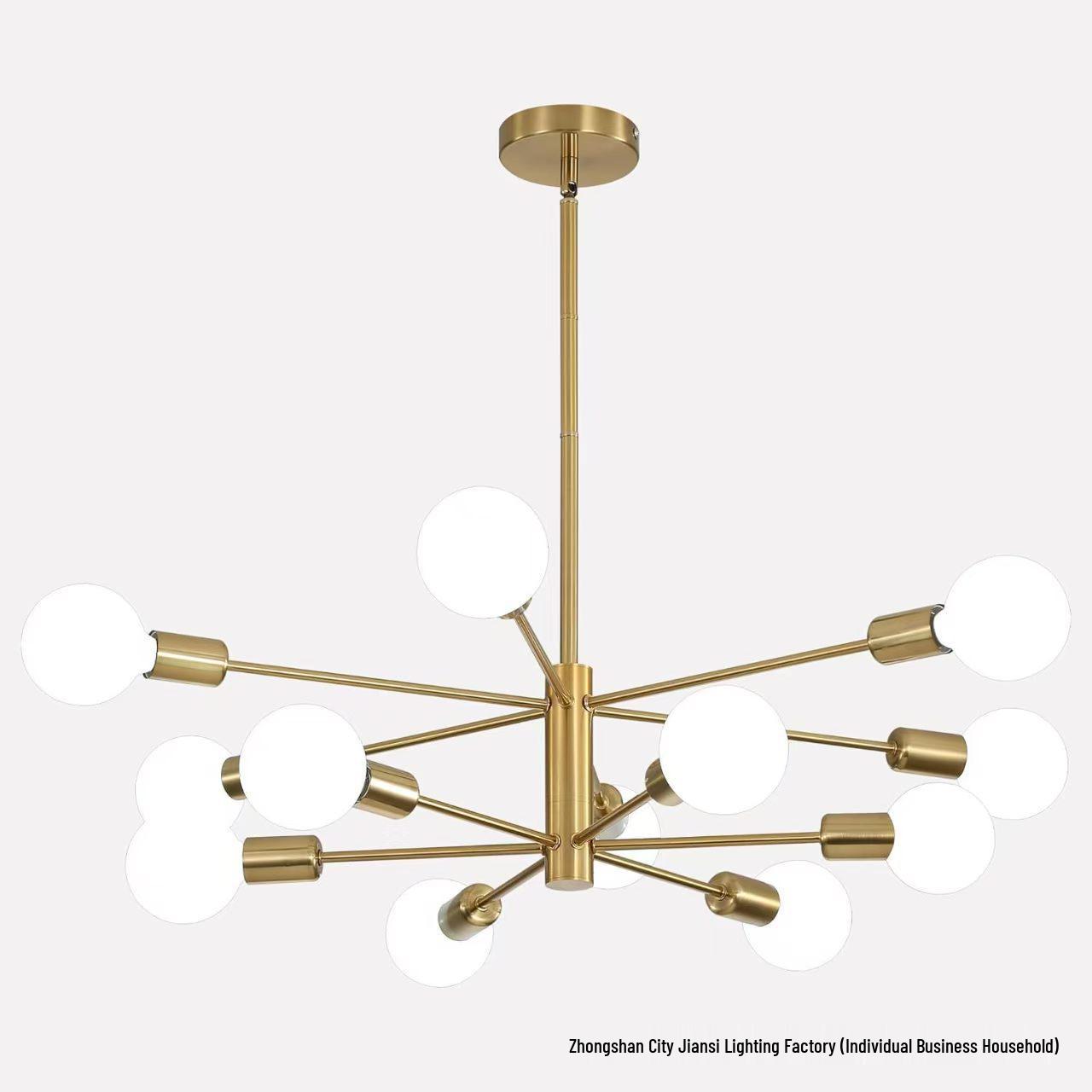 Креативная железная люстра: Современная потолочная лампа для гостиной, спальни или столовой Without Light Source
Креативная железная люстра: Современная потолочная лампа для гостиной, спальни или столовой Without Light Source