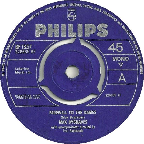 7inch Record MAX BYGRAVES - Farewell To The Dames / You Can t S BF1357 Philips 1964 Japan Pop Used
7inch Record MAX BYGRAVES - Farewell To The Dames / You Can t S BF1357 Philips 1964 Japan Pop Used