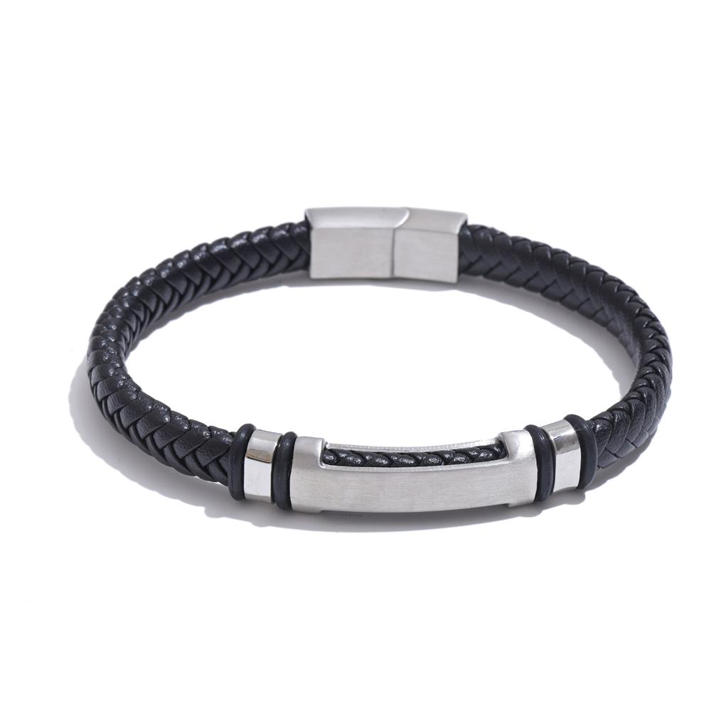 Yhpup 70mm Vintage Stainless Steel Black Leather Braided Handmade Men Bracelet Bangle Waterproof Personalized Jewelry Waterproof
Yhpup 70mm Vintage Stainless Steel Black Leather Braided Handmade Men Bracelet Bangle Waterproof Personalized Jewelry Waterproof