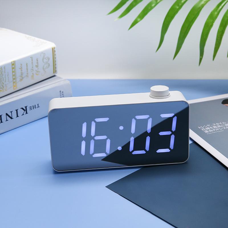 Creative Knob Mirror Clock Digital Alarm Clock Stylish Simple Electronic Clock Electronic Mirror Clock
Creative Knob Mirror Clock Digital Alarm Clock Stylish Simple Electronic Clock Electronic Mirror Clock