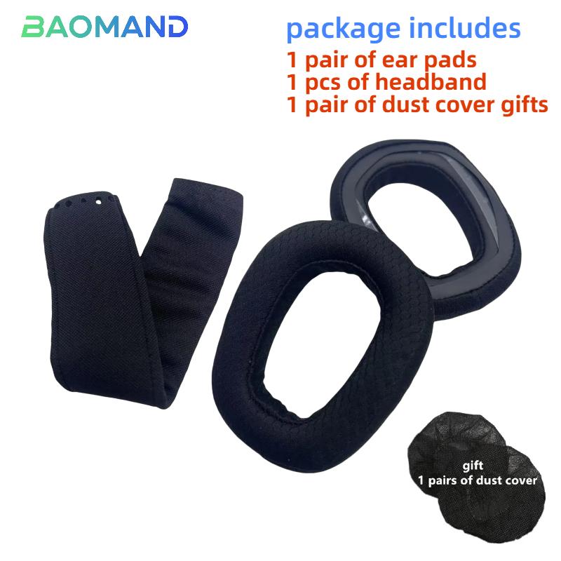1 set Replacement Ear Pads Earpads Headband for Logitech G435 G335 Headphones Memory Foam Ear Cushion Cover
1 set Replacement Ear Pads Earpads Headband for Logitech G435 G335 Headphones Memory Foam Ear Cushion Cover