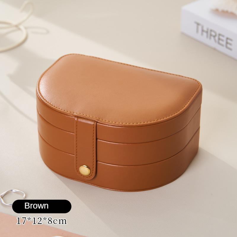 Шкатулка для украшений из трехслойной кожи, переносная дорожная шкатулка для хранения колец, сережек и украшений в виде сережек, изысканная шкатулка для хранения украшений 17*12*8.2cm коричневый
Шкатулка для украшений из трехслойной кожи, переносная дорожная шкатулка для хранения колец, сережек и украшений в виде сережек, изысканная шкатулка для хранения украшений 17*12*8.2cm коричневый
