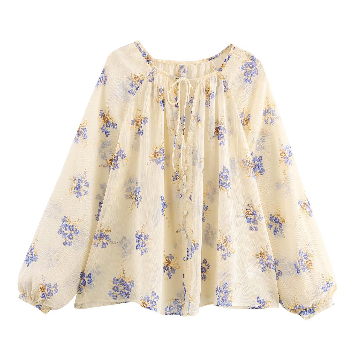 2025 Spring Women s Floral Semi-Transparent Shirt - Loose, Simple, Sweet Round Neck Top Medium
2025 Spring Women s Floral Semi-Transparent Shirt - Loose, Simple, Sweet Round Neck Top Medium