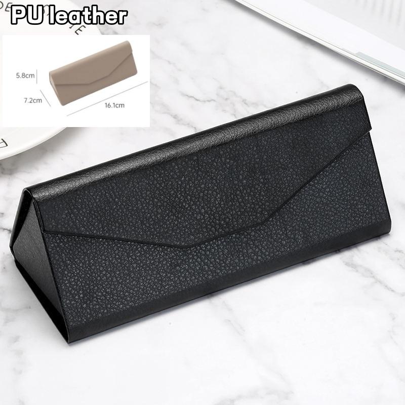 Portable Triangle Folding Glasses Case Folding Sunglasses Box Velvet/PU Leather Reading Glasses Protective Cover
Portable Triangle Folding Glasses Case Folding Sunglasses Box Velvet/PU Leather Reading Glasses Protective Cover