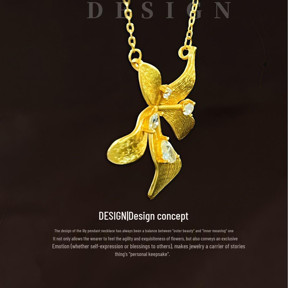 Gold-Plated Lily Zircon Necklace with Rhinestone Flower Pendant for Women - Luxurious Clavicle Chain.
Gold-Plated Lily Zircon Necklace with Rhinestone Flower Pendant for Women - Luxurious Clavicle Chain.