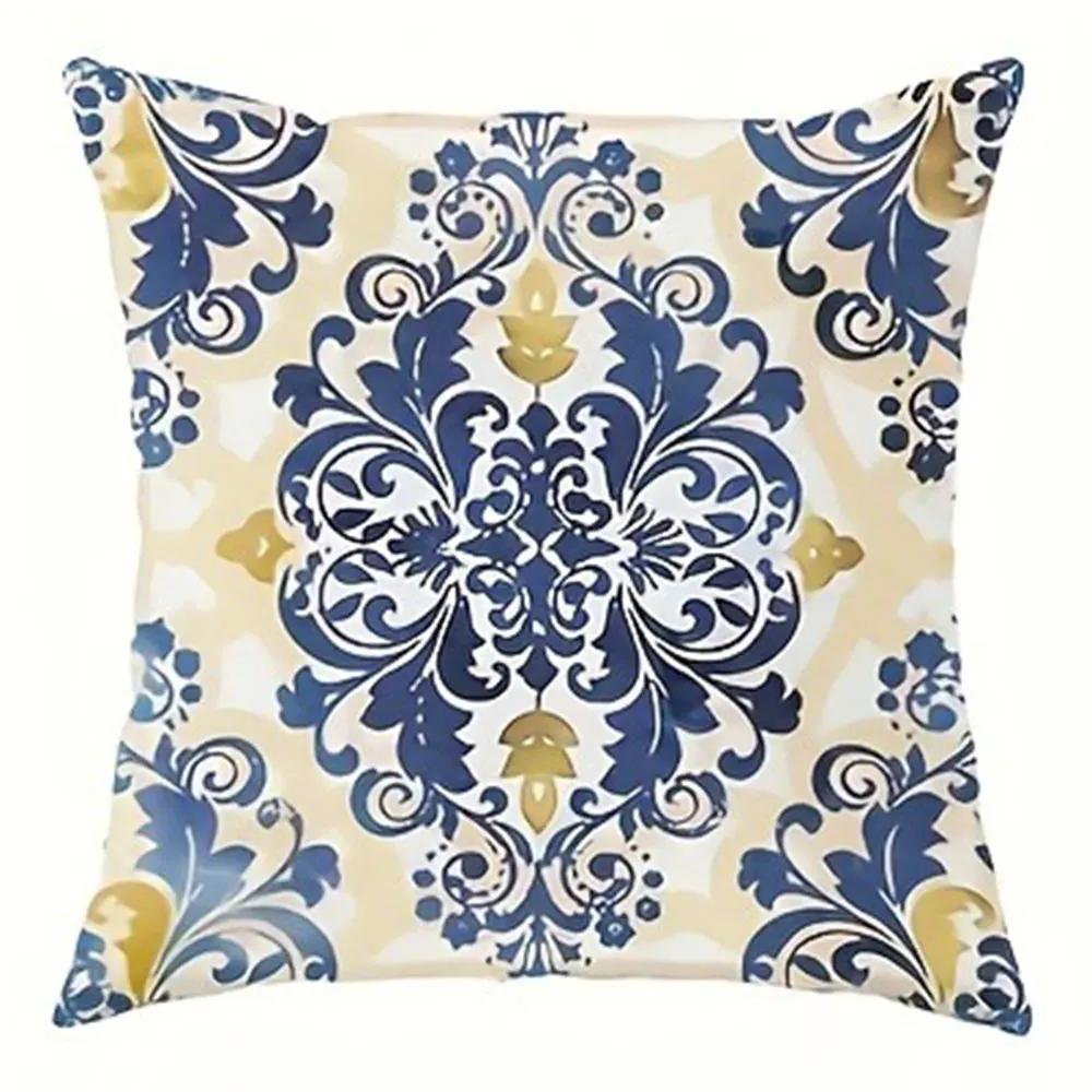 Blue and Yellow Retro Pattern Home Decor Pillowcase Living Room Sofa Polyester Cushion Cover with Zipper 30x30cm чорний
Blue and Yellow Retro Pattern Home Decor Pillowcase Living Room Sofa Polyester Cushion Cover with Zipper 30x30cm чорний