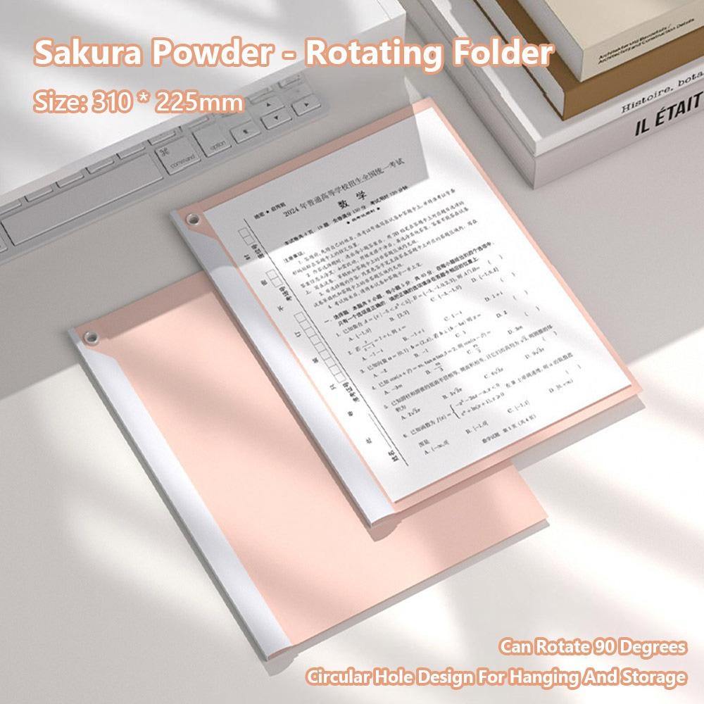 High Quality A4 File Folder Rotating Rod Side Opening Side Opening Folder Morandi Color Test Paper Clip Students
High Quality A4 File Folder Rotating Rod Side Opening Side Opening Folder Morandi Color Test Paper Clip Students
