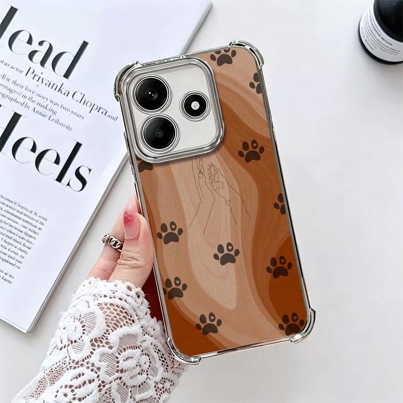 Dog Footprint Paw Cute Pattern Plating Phone Case For Xiaomi Redmi Note 14 15 Pro Plus 13 12 11 11S 11T 10 9S 9 5G Anti-Fall Air Redmi Note 12 5G
Dog Footprint Paw Cute Pattern Plating Phone Case For Xiaomi Redmi Note 14 15 Pro Plus 13 12 11 11S 11T 10 9S 9 5G Anti-Fall Air Redmi Note 12 5G