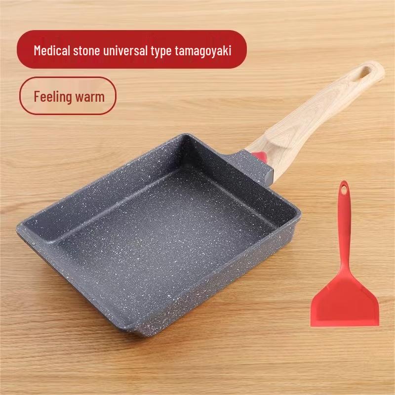 Zhishi Non-Stick Tamagoyaki Frying Pan with Spatula
Zhishi Non-Stick Tamagoyaki Frying Pan with Spatula