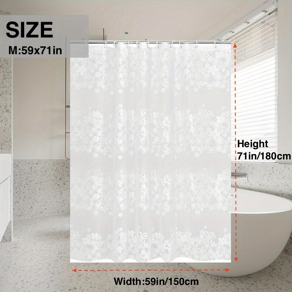 1 шт. Цветочная полупрозрачная занавеска для душа с пластиковыми крючками, пластиковая водонепроницаемая подкладка для занавески для душа PEVA, устойчивая к плесени, с металлическими люверсами 59in X 71in (150cm X 180cm)
1 шт. Цветочная полупрозрачная занавеска для душа с пластиковыми крючками, пластиковая водонепроницаемая подкладка для занавески для душа PEVA, устойчивая к плесени, с металлическими люверсами 59in X 71in (150cm X 180cm)