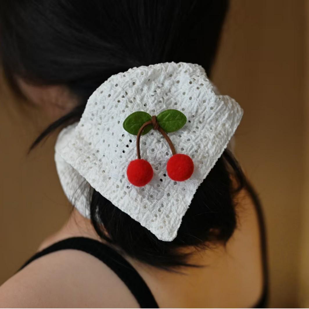 Cherry Square Towel Hair Tie - Gentle, Cute, Versatile Ponytail Holder Fabric
Cherry Square Towel Hair Tie - Gentle, Cute, Versatile Ponytail Holder Fabric