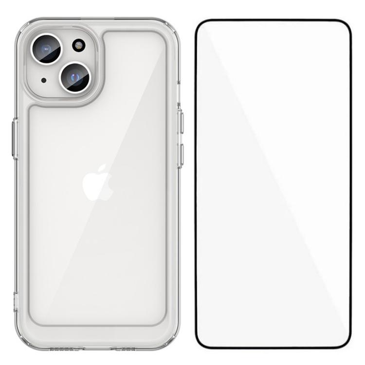 Чохол WANLONFENG серії MF для iPhone 15, прозорий ТПУ + акрил, із загартованим склом A
Чохол WANLONFENG серії MF для iPhone 15, прозорий ТПУ + акрил, із загартованим склом A