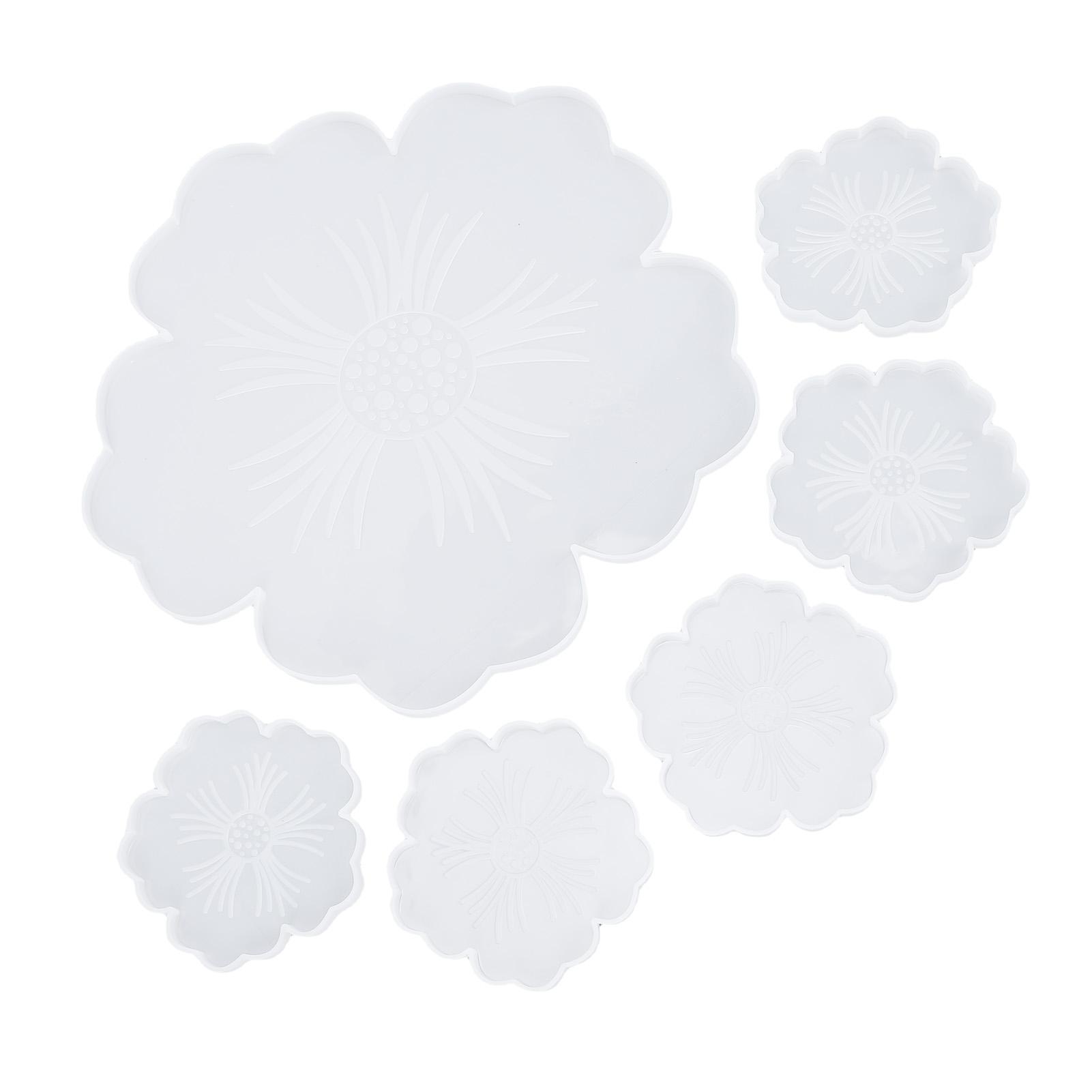 6Pcs Silicone Resin Mold Flower Shape Table Wine Tray Coaster Resin Casting Supplies for Home Decoration
6Pcs Silicone Resin Mold Flower Shape Table Wine Tray Coaster Resin Casting Supplies for Home Decoration