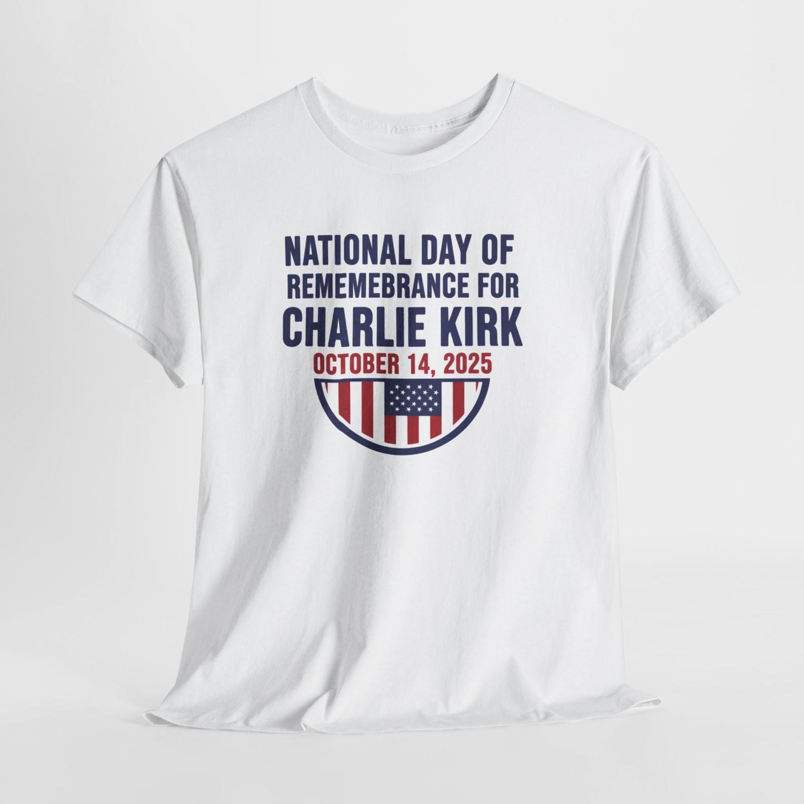 Charlie Kirk Remembrance Day Tee, National Day of Remembrance Shirt, october 14 M
Charlie Kirk Remembrance Day Tee, National Day of Remembrance Shirt, october 14 M