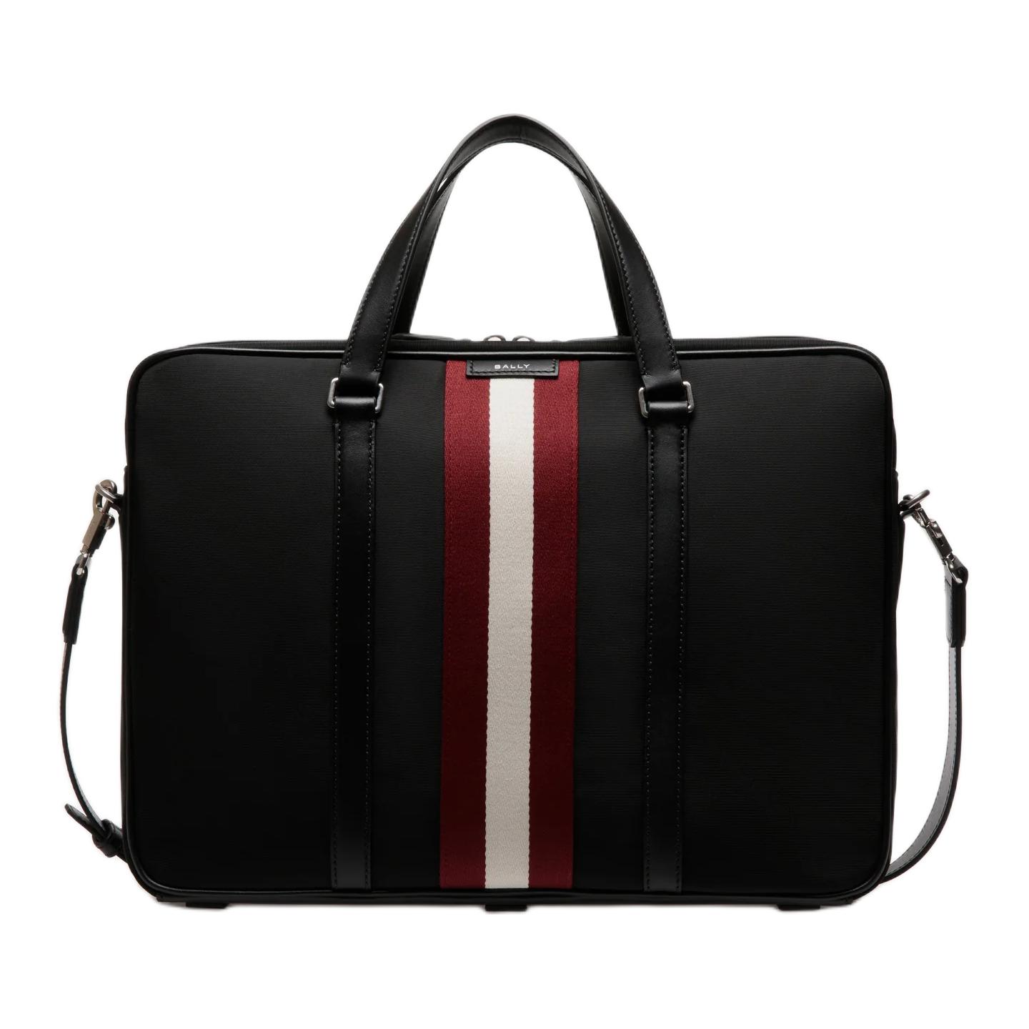 Bally Code Color Block Stripe Design Nylon Briefcase Men bags Black MAB01LNY286U901P Basic Set (Bag+Dust Bag)
Bally Code Color Block Stripe Design Nylon Briefcase Men bags Black MAB01LNY286U901P Basic Set (Bag+Dust Bag)