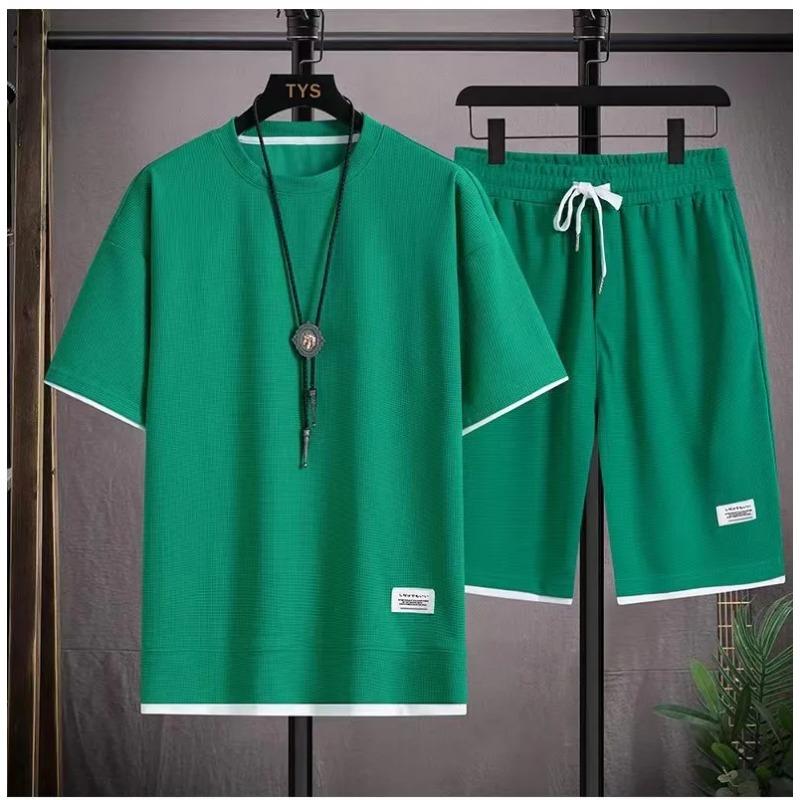 Men s New Waffle Summer Suit 2025 Casual T-shirt + Shorts Suit Men s Tracksuit Solid Color Tracksuit Loose Suit XXXXL
Men s New Waffle Summer Suit 2025 Casual T-shirt + Shorts Suit Men s Tracksuit Solid Color Tracksuit Loose Suit XXXXL
