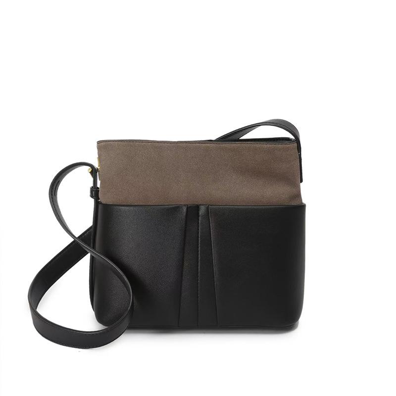 Сумка женская осень/зима премиум Sense Niche натуральная кожа женская сумка подмышкой модная универсальная сумка через плечо чёрный