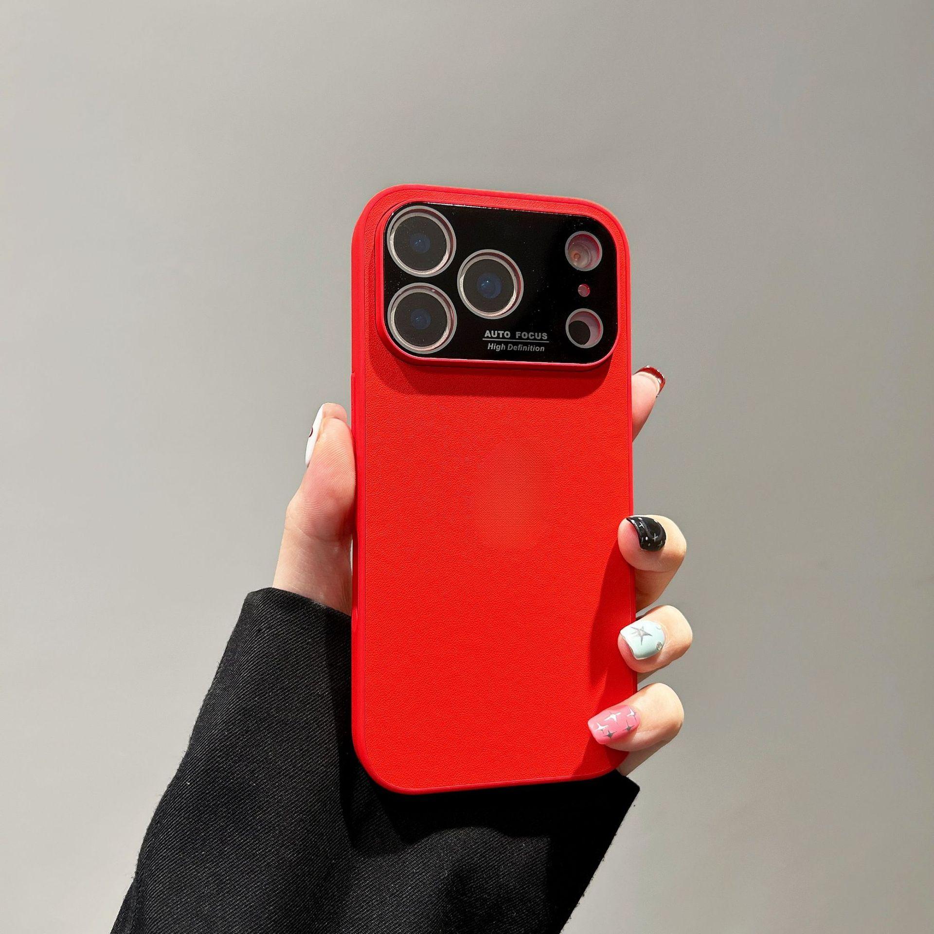 Applicable to iPhone17promax mobile phone case, large window plain leather, Apple 16 simple protective case, high-end feeling iPhone 11 червоний
Applicable to iPhone17promax mobile phone case, large window plain leather, Apple 16 simple protective case, high-end feeling iPhone 11 червоний