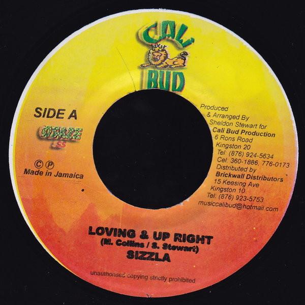 7inch Record SIZZLA Loving Up Right NONE Cali Bud 2000 Jamaica Reggae Ska Dub Used
7inch Record SIZZLA Loving Up Right NONE Cali Bud 2000 Jamaica Reggae Ska Dub Used