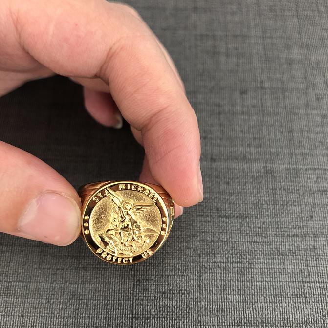 Size 7-14 Cross SAINT MICHAEL PROTECT US Ring 316L Stainless Steel Boys Mens New Cross Ring 14 золотий
Size 7-14 Cross SAINT MICHAEL PROTECT US Ring 316L Stainless Steel Boys Mens New Cross Ring 14 золотий