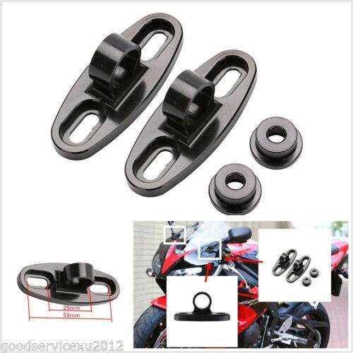 New 2x Black Motorcycle CNC Aluminum Rearview Mirror w/Fairing Adapters Mount Holder
New 2x Black Motorcycle CNC Aluminum Rearview Mirror w/Fairing Adapters Mount Holder