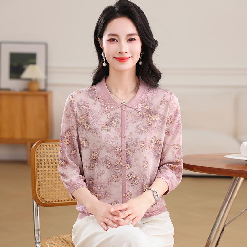 2026 Summer Ice Silk Lapel Blouse for Middle-Aged & Elderly Women - Stylish Mid-Sleeve Spring/Summer Mother s T-Shirt 2XL (Recommended for 110-120 jin) фіолетовий
2026 Summer Ice Silk Lapel Blouse for Middle-Aged & Elderly Women - Stylish Mid-Sleeve Spring/Summer Mother s T-Shirt 2XL (Recommended for 110-120 jin) фіолетовий