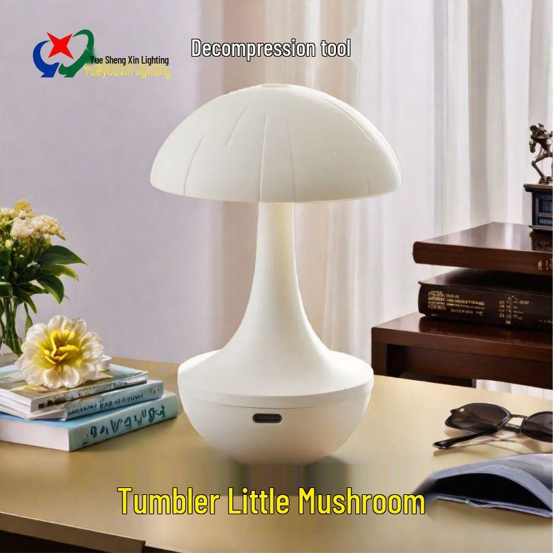 Mushroom Tumbler RGB Night Lamp - 16-Color Bedside Light with Tap Activation White 16-color
Mushroom Tumbler RGB Night Lamp - 16-Color Bedside Light with Tap Activation White 16-color