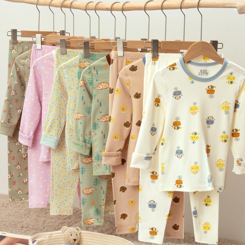 Kids Autumn Cotton Pajama Set: Boys Warm Underwear and Little Girls Flannel Base Layers for Winter 100cm
Kids Autumn Cotton Pajama Set: Boys Warm Underwear and Little Girls Flannel Base Layers for Winter 100cm