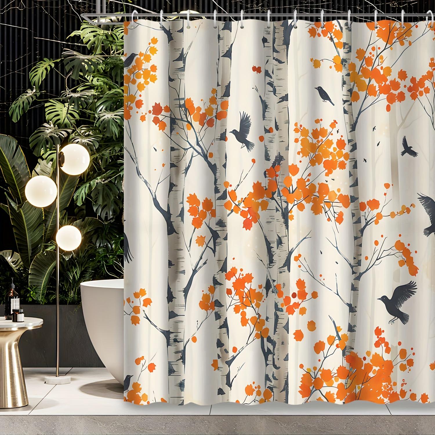 1Pcs Autumn Home Decor Chinese Style Maple Forest Crow Shower Curtain, Polyester Fabric, Machine Washable, Suitable For Bedroom W60H190(CM)-1 Pcs
1Pcs Autumn Home Decor Chinese Style Maple Forest Crow Shower Curtain, Polyester Fabric, Machine Washable, Suitable For Bedroom W60H190(CM)-1 Pcs
