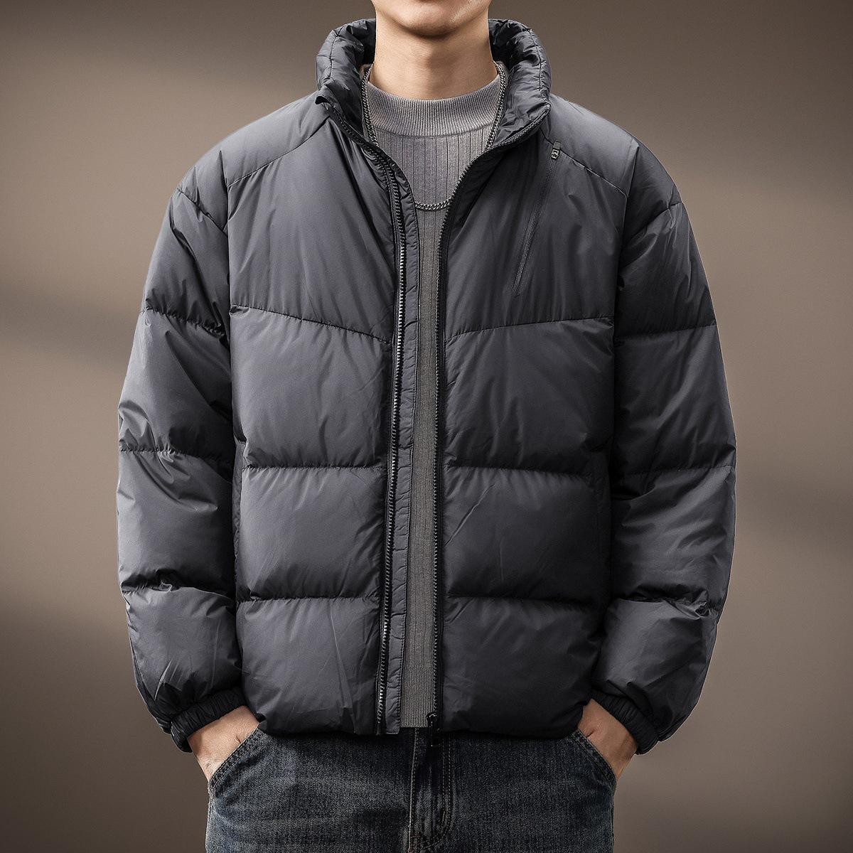 Men s High-end Stand Collar White Duck Down Puffer Jacket - Winter Casual Loose Fit, Thick and Warm Coat 2XL (170-190 jin) темно-сірий
Men s High-end Stand Collar White Duck Down Puffer Jacket - Winter Casual Loose Fit, Thick and Warm Coat 2XL (170-190 jin) темно-сірий