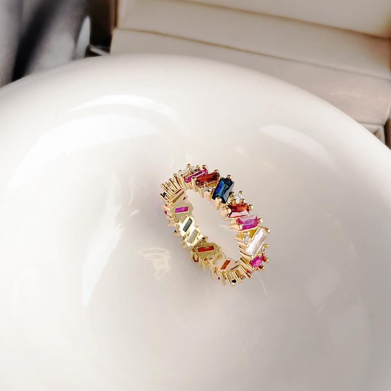 New Design Colorful Zircon Inlaid Gold Color Index Finger Ring 2026 Fashion Jewelry For Women‘s Wedding Party Luxury Accessories 7&Gold-color
New Design Colorful Zircon Inlaid Gold Color Index Finger Ring 2026 Fashion Jewelry For Women‘s Wedding Party Luxury Accessories 7&Gold-color
