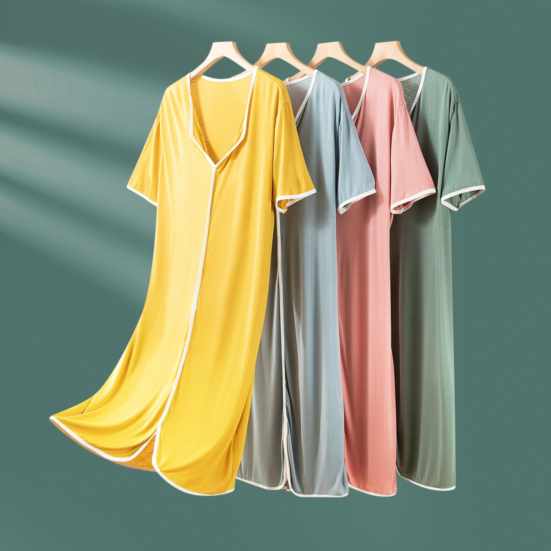 2025 Women s Summer Short Sleeve Loose Lapel Dress with Chest Pad One Size (80-160 kg)
2025 Women s Summer Short Sleeve Loose Lapel Dress with Chest Pad One Size (80-160 kg)