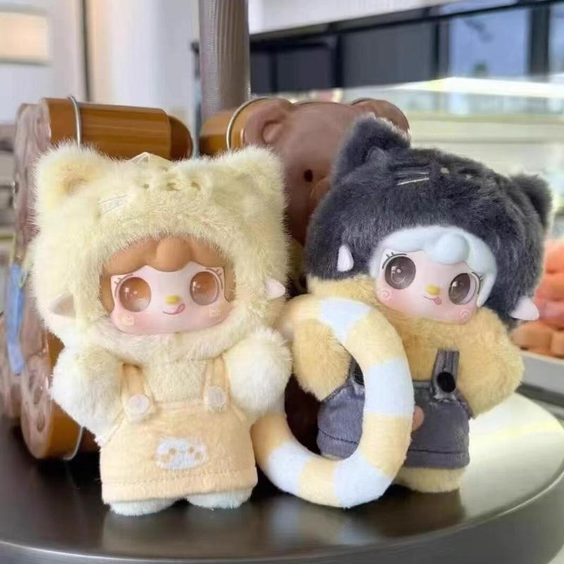 Yooki Котенок Летняя Вечеринка Серия Плюшевая Кукла Слепая Коробка Милая Игрушка Сумка Подвеска Украшение Сюрприз Подарок на День Рождения