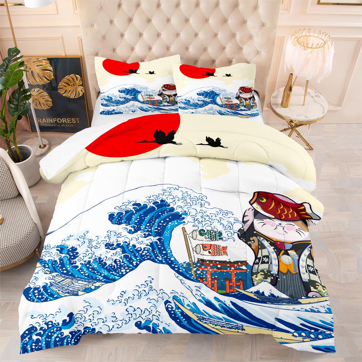 Digital Printing Fat Quilt Japanese Style Quilt Suit Three Piece Quilt Cover 140*200cm
Digital Printing Fat Quilt Japanese Style Quilt Suit Three Piece Quilt Cover 140*200cm