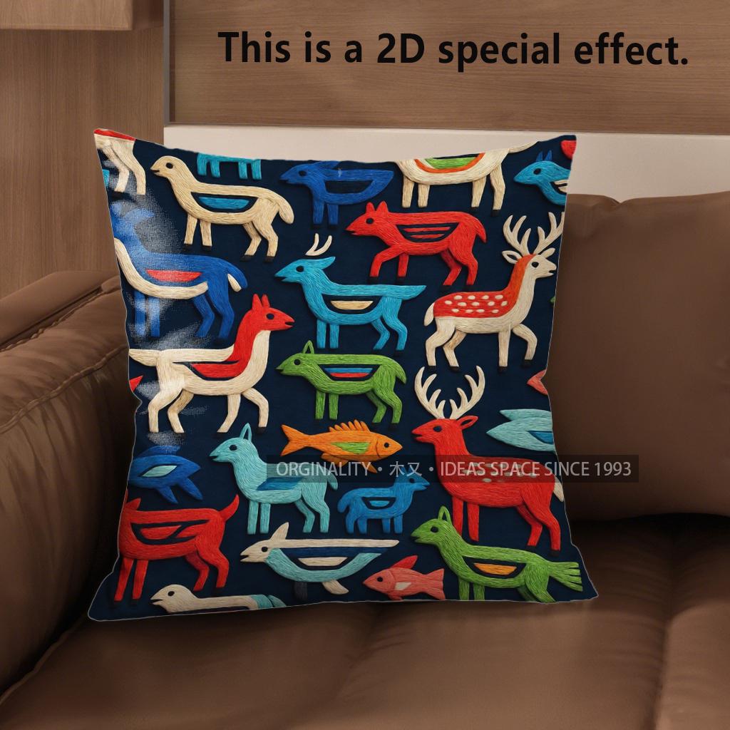 2D Boho Folk Animal Print Throw Pillow Covers Pattern Cushion Cover Suitable For Sofa Bedroom Car Pillow Cover 40x40cm
2D Boho Folk Animal Print Throw Pillow Covers Pattern Cushion Cover Suitable For Sofa Bedroom Car Pillow Cover 40x40cm