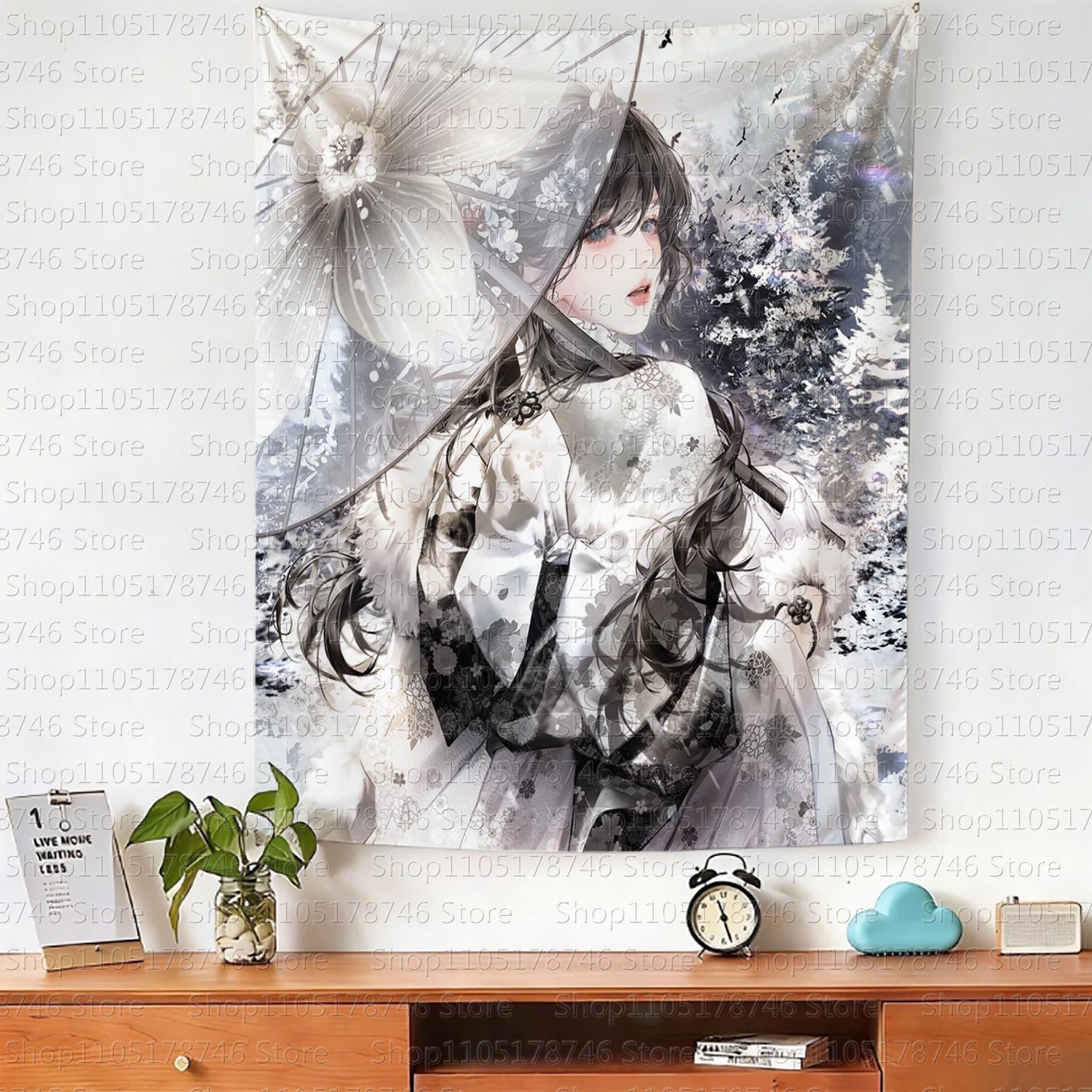 Chinese cartoonstyle girl hanging cloth cartoon dormitory bedroom bedside tapestry wall background cloth house decorative cloth 74x94cm(29x37in)
Chinese cartoonstyle girl hanging cloth cartoon dormitory bedroom bedside tapestry wall background cloth house decorative cloth 74x94cm(29x37in)