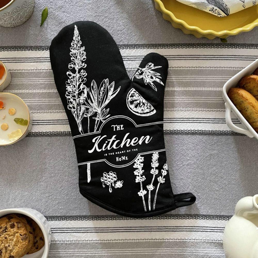 Vintage Oven Gloves Cotton Anti Steam Gloves Kitchen Baking Accessories Insulation Mat Clothes чорний
Vintage Oven Gloves Cotton Anti Steam Gloves Kitchen Baking Accessories Insulation Mat Clothes чорний
