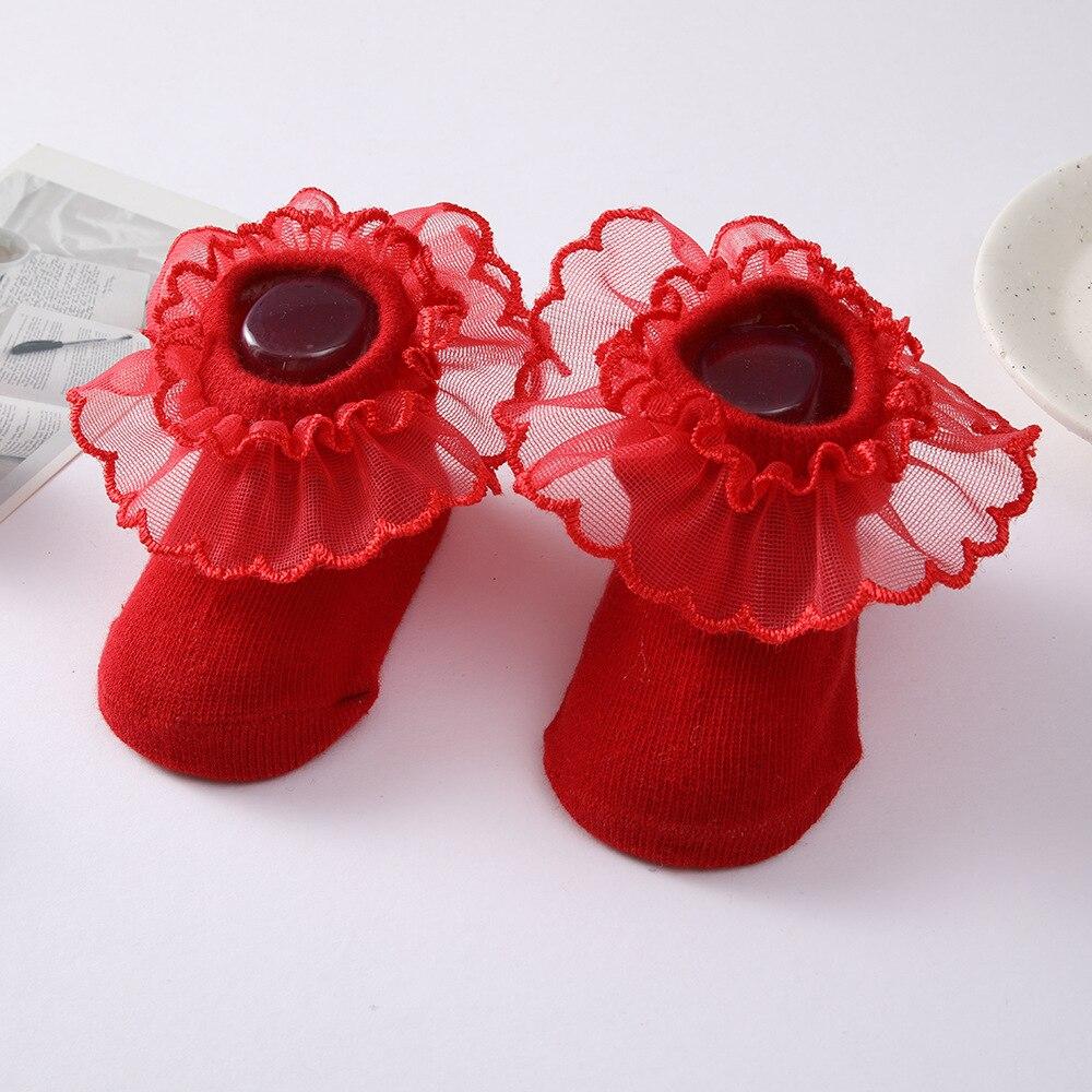 Носки принцессы для новорожденных и младенцев с резиновыми противоскользящими модными детскими носками с рюшами для девочек 0-2 лет S красный
Носки принцессы для новорожденных и младенцев с резиновыми противоскользящими модными детскими носками с рюшами для девочек 0-2 лет S красный