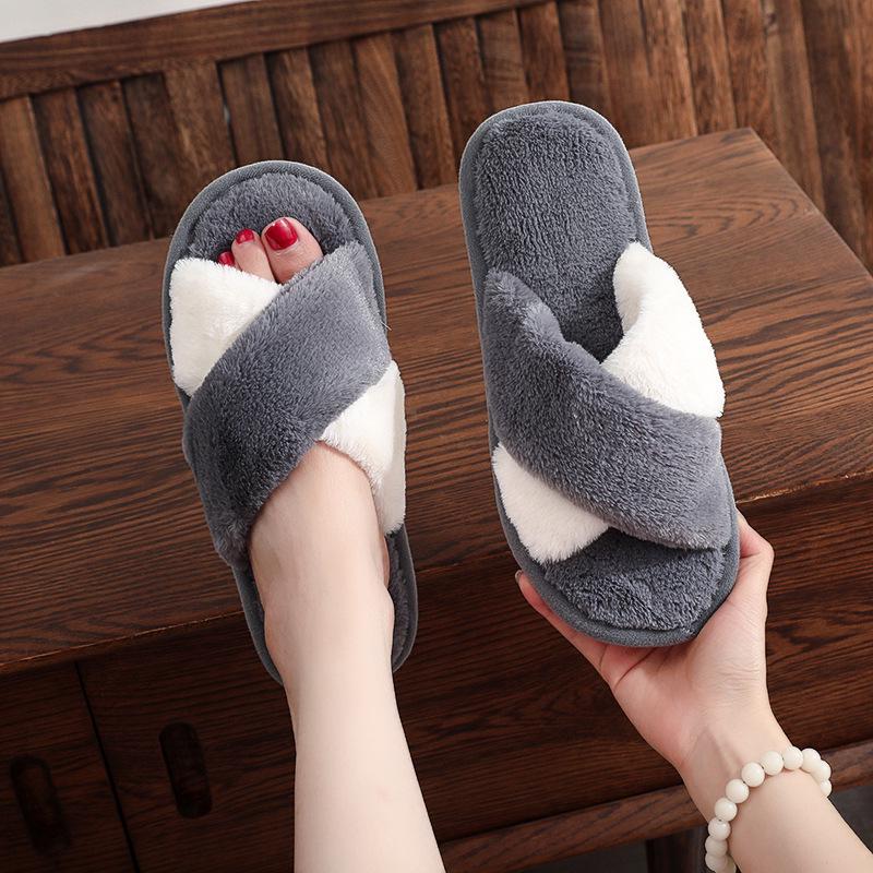 Autumn Winter Plush Cotton Cross-Open Warm Furry Slippers for Couples 38-39 (fits 37/38)
Autumn Winter Plush Cotton Cross-Open Warm Furry Slippers for Couples 38-39 (fits 37/38)