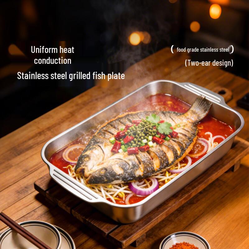 Magic Kitchen Stainless Steel Deep Roasting Fish Pan
Magic Kitchen Stainless Steel Deep Roasting Fish Pan
