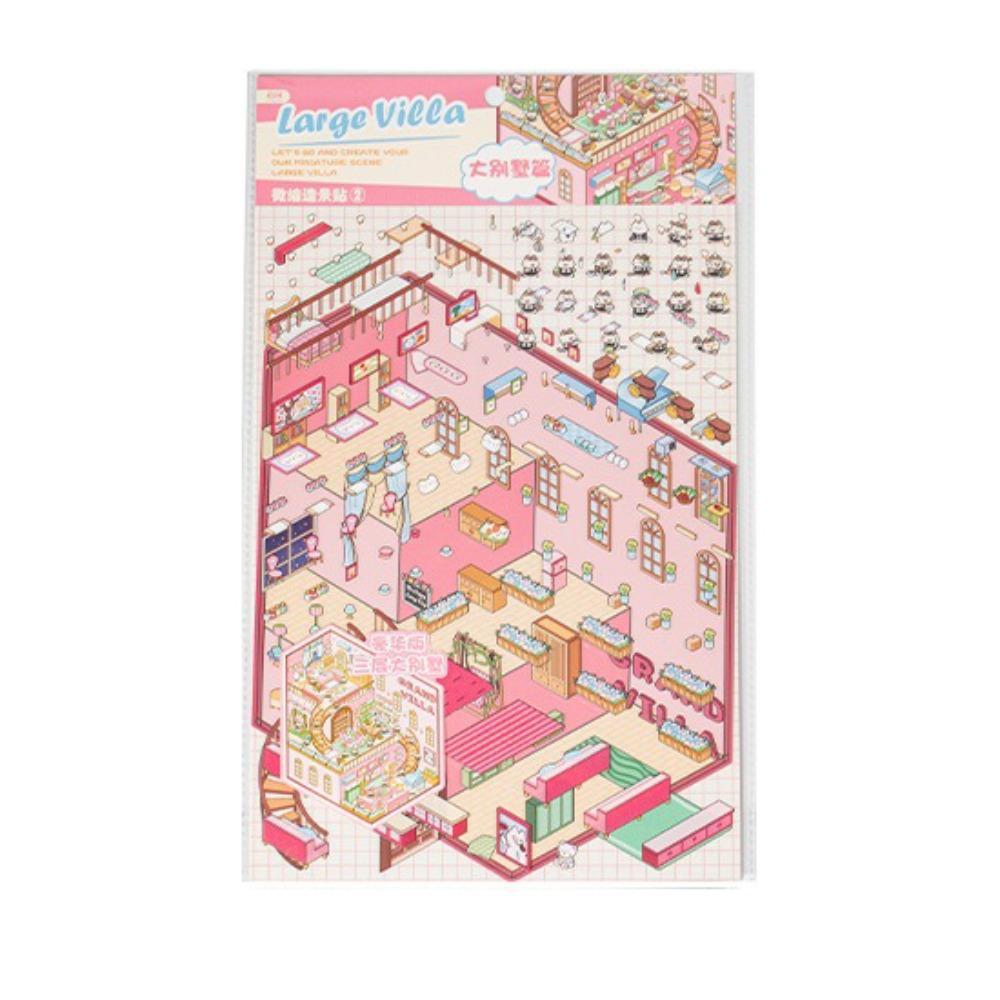 3D Stereoscopic Effect 3D Landscape Sticker Stacking Pasting Cabin Scene Sticker Gift Large Villa
3D Stereoscopic Effect 3D Landscape Sticker Stacking Pasting Cabin Scene Sticker Gift Large Villa