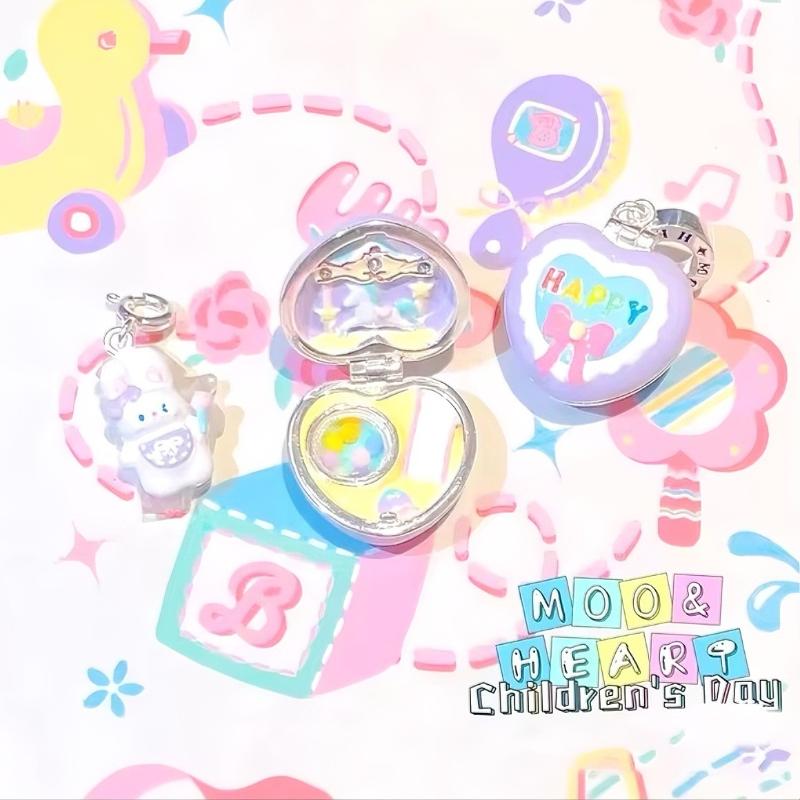 Sweet Rabbit Opening Closing Heart Locket Necklace Charm Colorful Beaded Chain Necklace Sweet Collarbone Chain Accessory onesize
Sweet Rabbit Opening Closing Heart Locket Necklace Charm Colorful Beaded Chain Necklace Sweet Collarbone Chain Accessory onesize