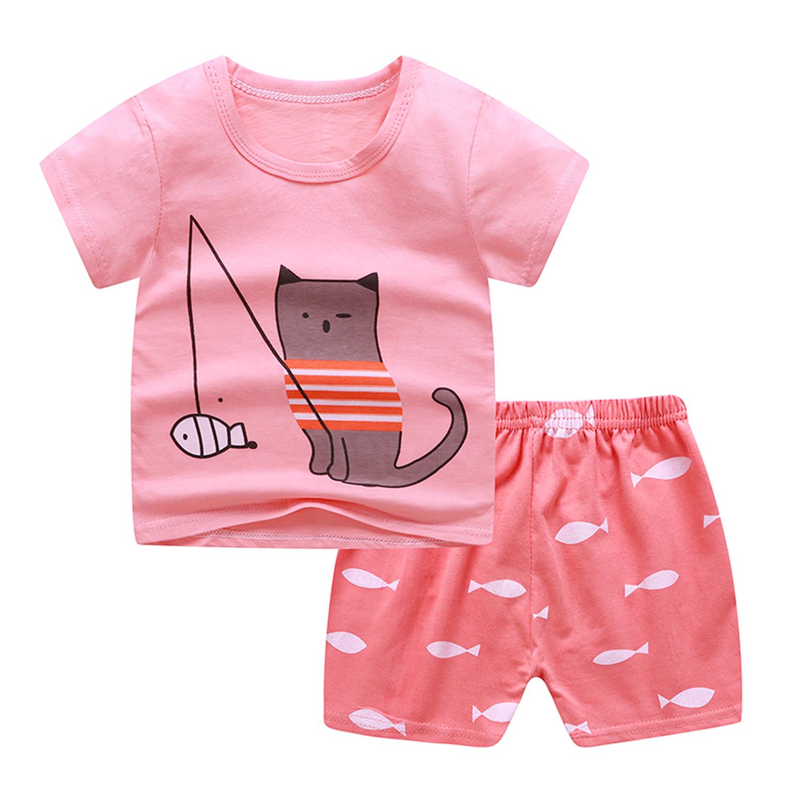 Toddler Baby Boys Girls Short Sleeve Cartoon T-Shirt+Shorts Outfits Set 0-3Y 90
Toddler Baby Boys Girls Short Sleeve Cartoon T-Shirt+Shorts Outfits Set 0-3Y 90