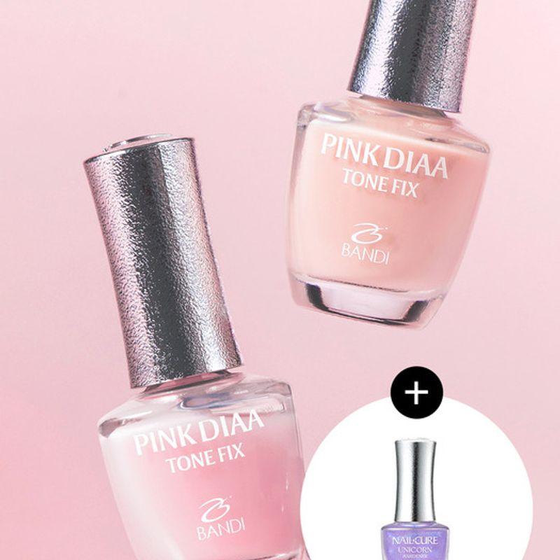 BANDI Nail Cure Pink Diamond Tone Fix 3 Types + Unicorn Hardener 7ml Nude tone-up + unicorn hardener
BANDI Nail Cure Pink Diamond Tone Fix 3 Types + Unicorn Hardener 7ml Nude tone-up + unicorn hardener
