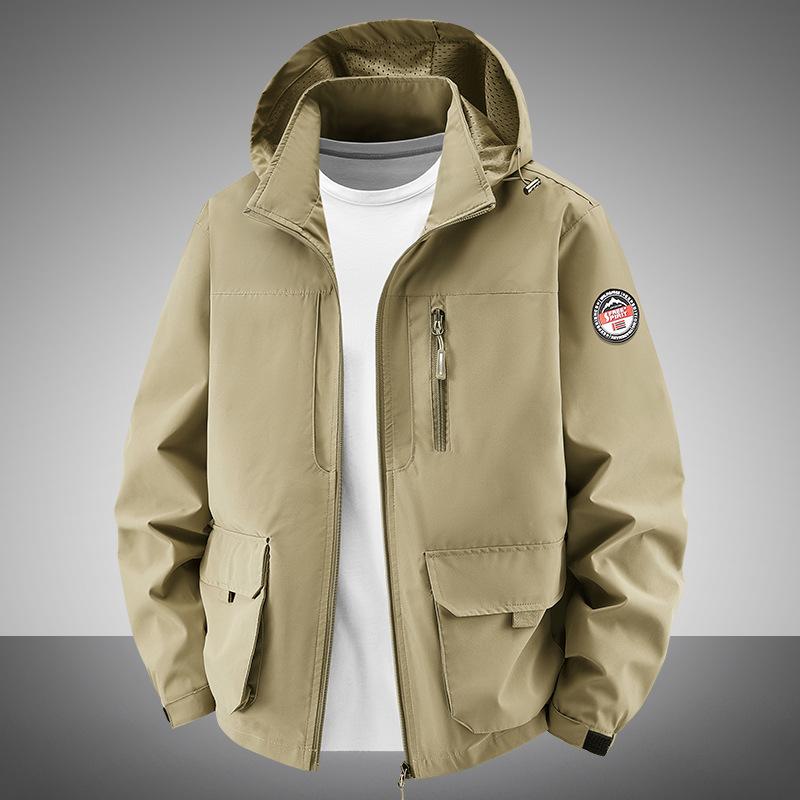 Detachable Cap Casual Men s Jacket Windproof And Waterproof Outdoor Assault Suit Workwear Men XL хакі
Detachable Cap Casual Men s Jacket Windproof And Waterproof Outdoor Assault Suit Workwear Men XL хакі