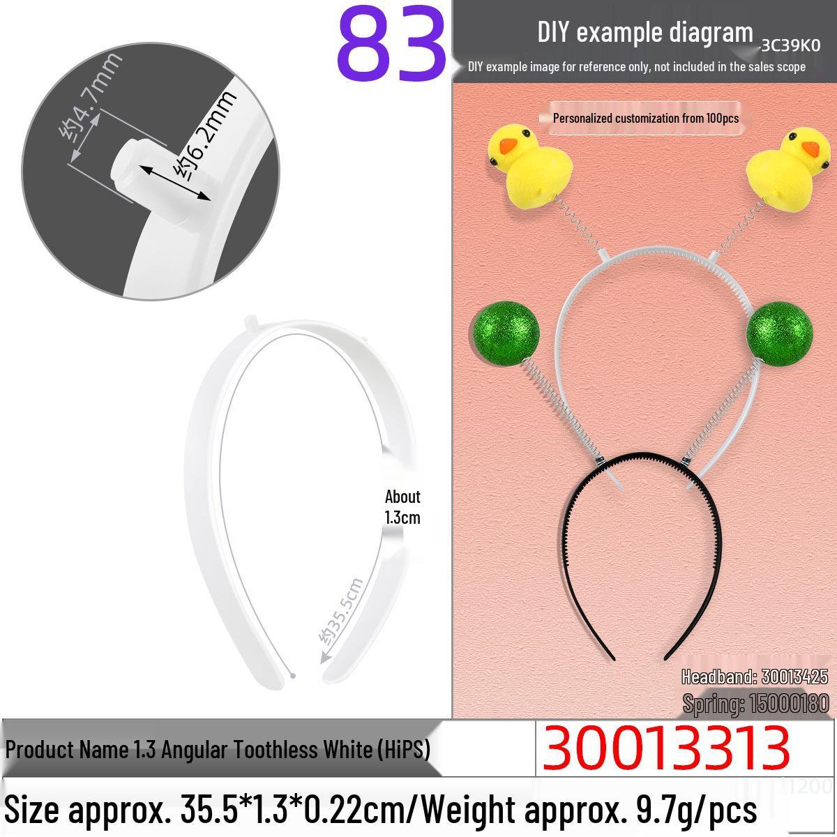 1.3 Черный Беззубик Повязка на голову - DIY Рождественский аксессуар
1.3 Черный Беззубик Повязка на голову - DIY Рождественский аксессуар