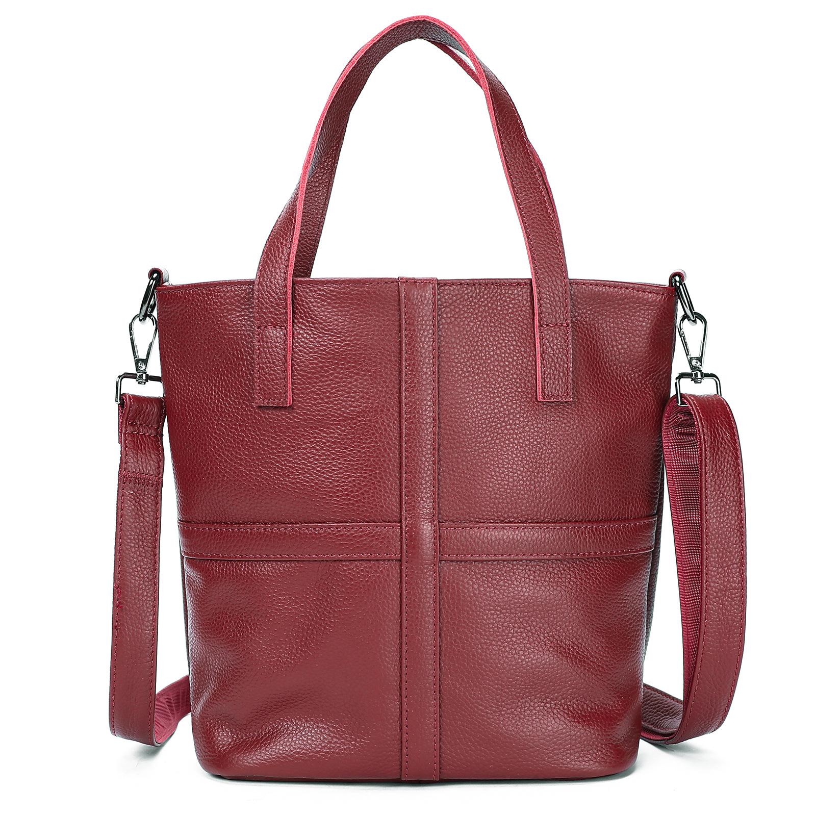 Top-grain Cowhide Handbag Women Fashionable High-quality Single-shoulder Crossbody Large-capacity Casual Bucket Designer Luxury 25cmX12cmX23cm
Top-grain Cowhide Handbag Women Fashionable High-quality Single-shoulder Crossbody Large-capacity Casual Bucket Designer Luxury 25cmX12cmX23cm