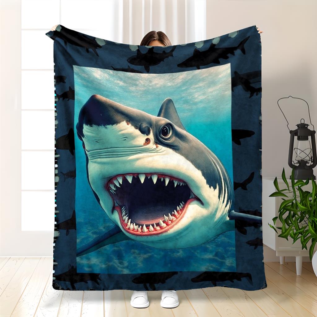 Deepsea Shark Theme Flannel printed blanket suitable for all seasons suitable for living room office sofa and travel 180x250CM 75x100cm
Deepsea Shark Theme Flannel printed blanket suitable for all seasons suitable for living room office sofa and travel 180x250CM 75x100cm