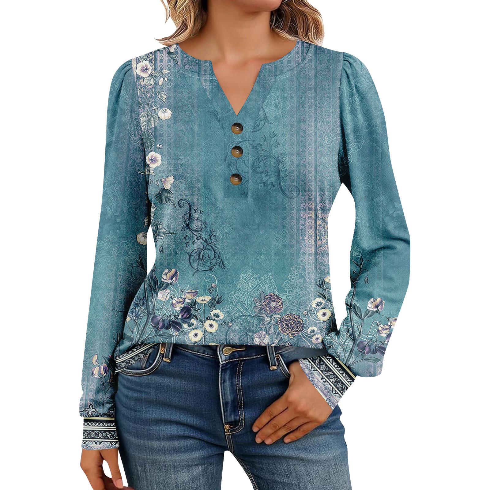 Женские рубашки с длинным рукавом Хенли Повседневные топы Модные блузки Милые футболки XL небесно-голубой
Женские рубашки с длинным рукавом Хенли Повседневные топы Модные блузки Милые футболки XL небесно-голубой